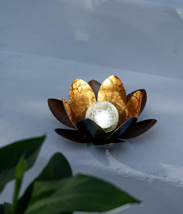 Dehner Solar-Lotus, ca. Ø27/H12 cm