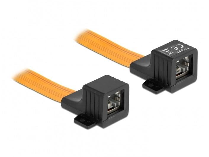 Delock Fensterdurchführung RJ45 FPC, 30 cm 1 Stück RJ45 FPC (Flexible Printed Circuit) Fensterdurchführung 30 cm