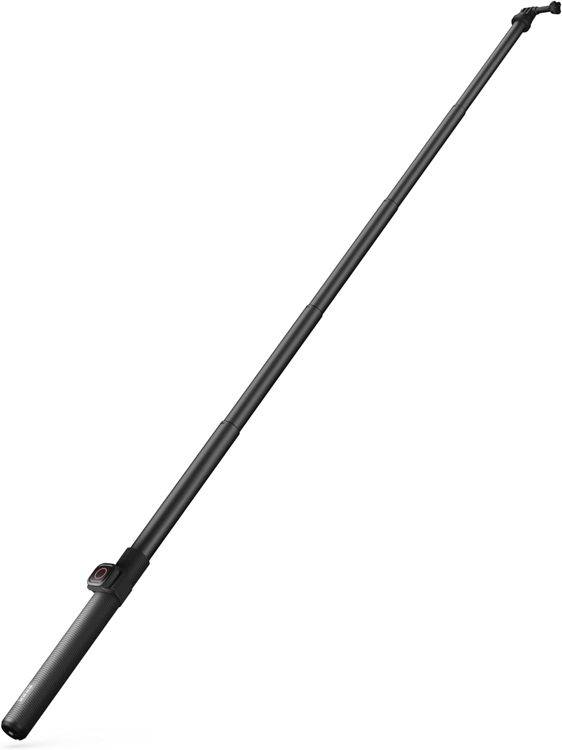 (122cm) Extension Pole 360° Selfie Stick Monopod Stativ Halterung mit Bluetooth Fernauslöser (AGXTS-002) - Schwarz
