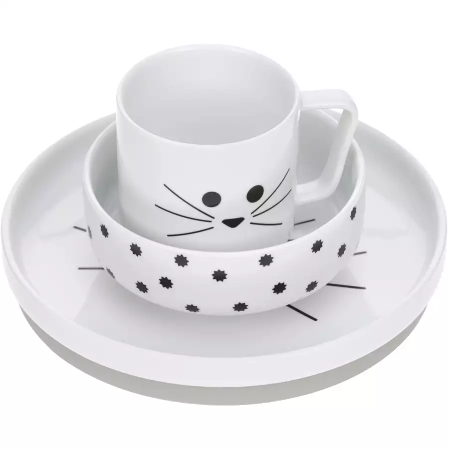 LÄSSIG Kindergeschirrset Little Chums Cat