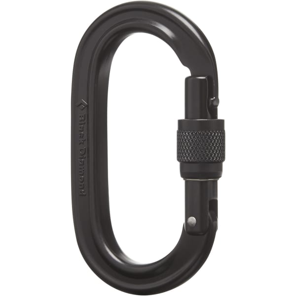 Mousqueton escalade BLACK DIAMOND OVAL KEYLOCK SCREWGATE BLACK