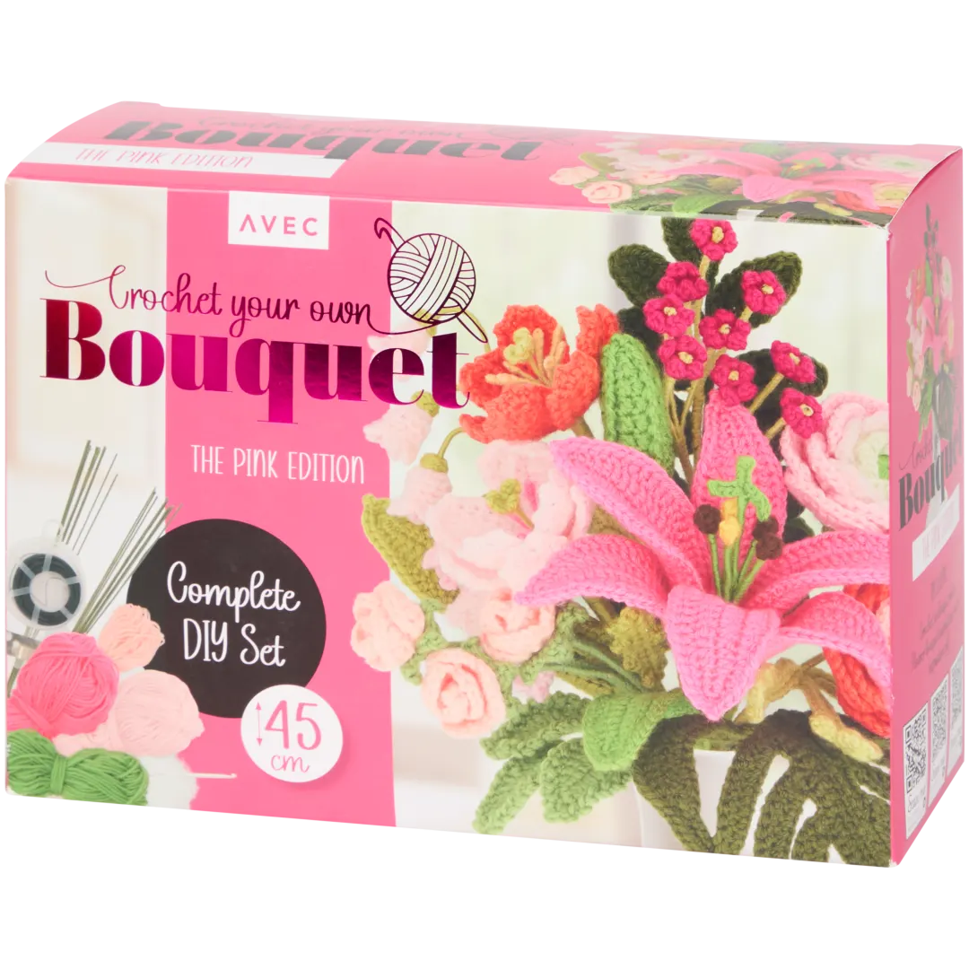Kit créatif crochet bouquet de fleurs