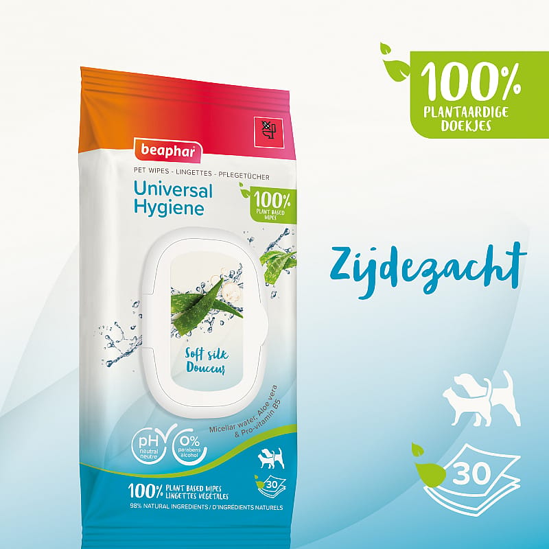 Beaphar Dierendoekjes Universal Hygiene Hond Kat 30 stuks | 15392
