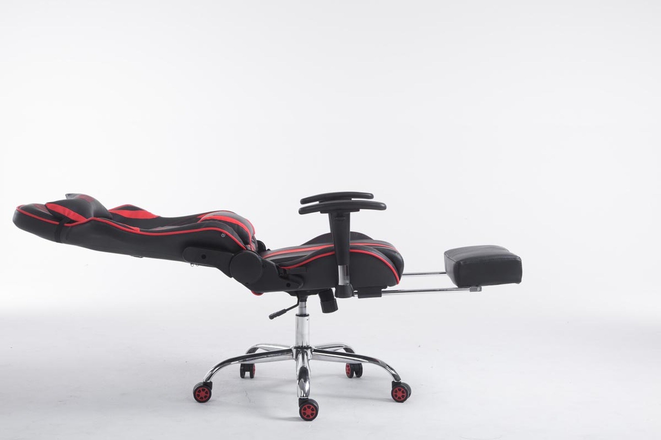 TPFLiving Racing Bürostuhl Limitless mit FußablageSchwarz/Blau