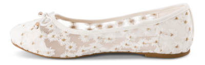 Norrliv Mesh Ballerina Hvid 2416102290