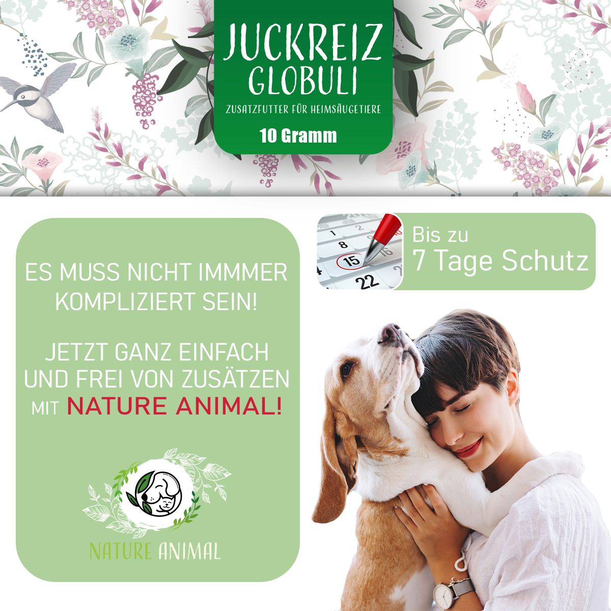 Nature Animal® | Juckreiz Kügelchen für Hund und Katze