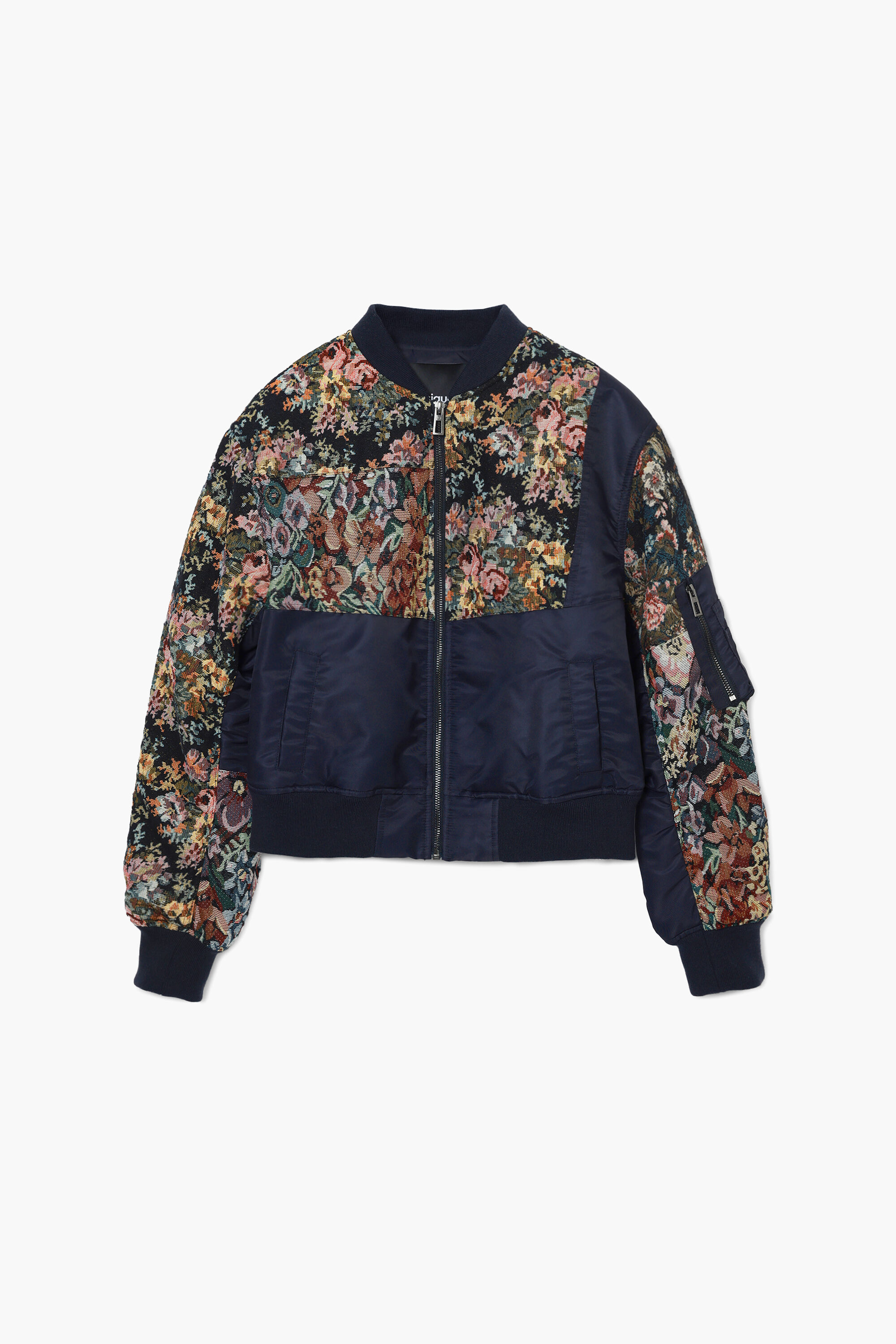 Jaqueta bomber estampada