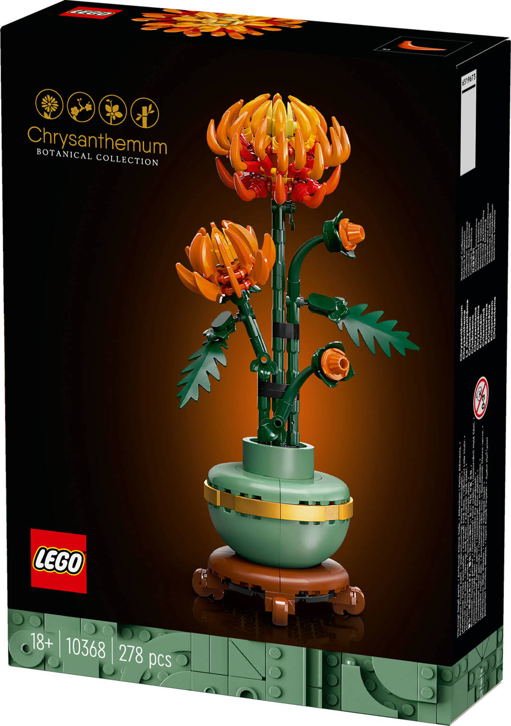 Heel erg leuk om deze prachtige chrysant te makenChrysant Bouwpakket voor Volwassenen uit de Botanical Collection 10368 Icons