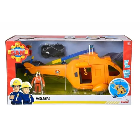 Simba Feuerwehrmann Sam Hubschrauber Wallaby II mit Figur