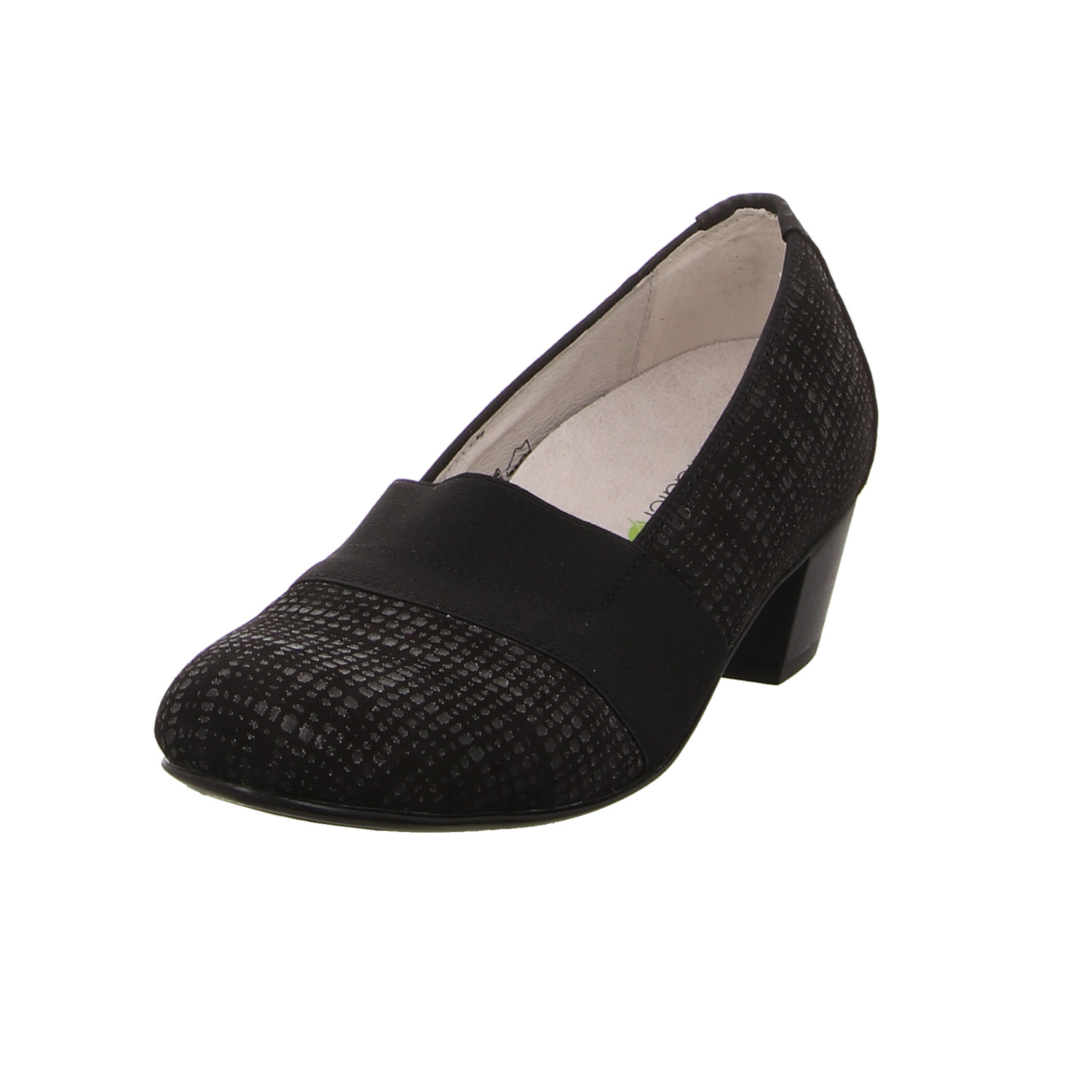 Waldläufer Pumps blau schwarz