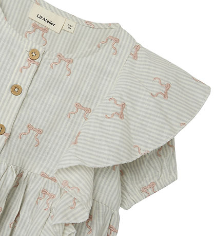Lil Atelier Kjole - NmfKendra - Coconut Milk m. Sl?jfer