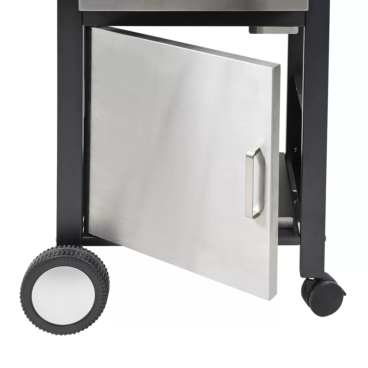 Bedano mit Abdeckhülle BBQ Dragon silber,schwarz