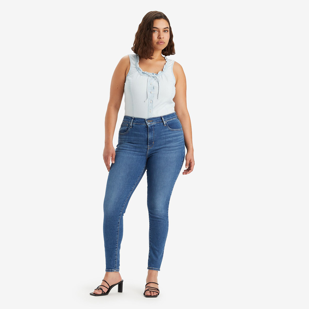 Calça Jeans Levi's 720 Cintura Alta Super Skinny