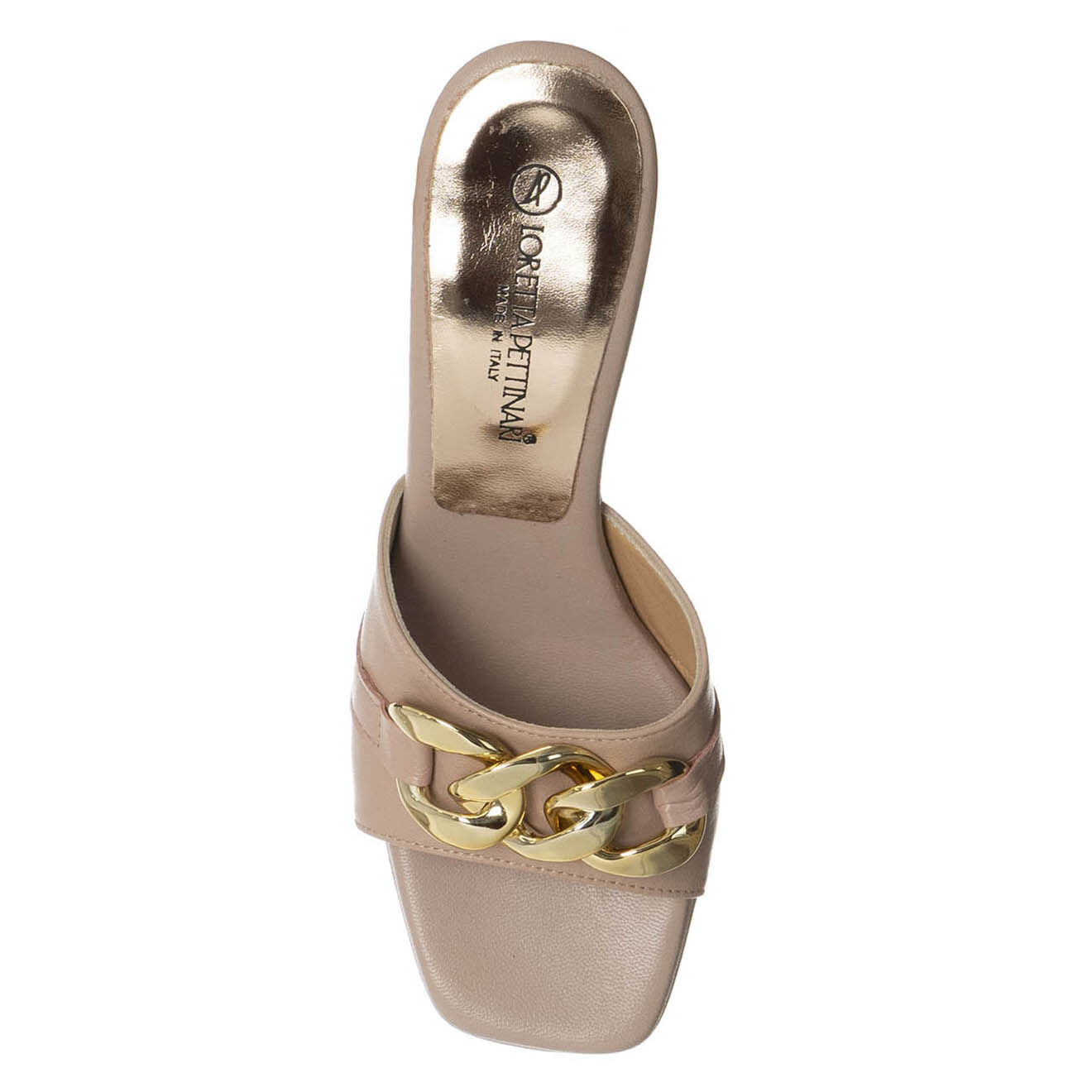 Loretta Pettinari Mules en Cuir Wella rose - Talon 5 cm