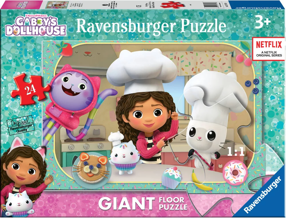 GABBY ET LA MAISON MAGIQUE - PUZZLE GIANT 24 PIECES - LA CUISINE DE GABBY