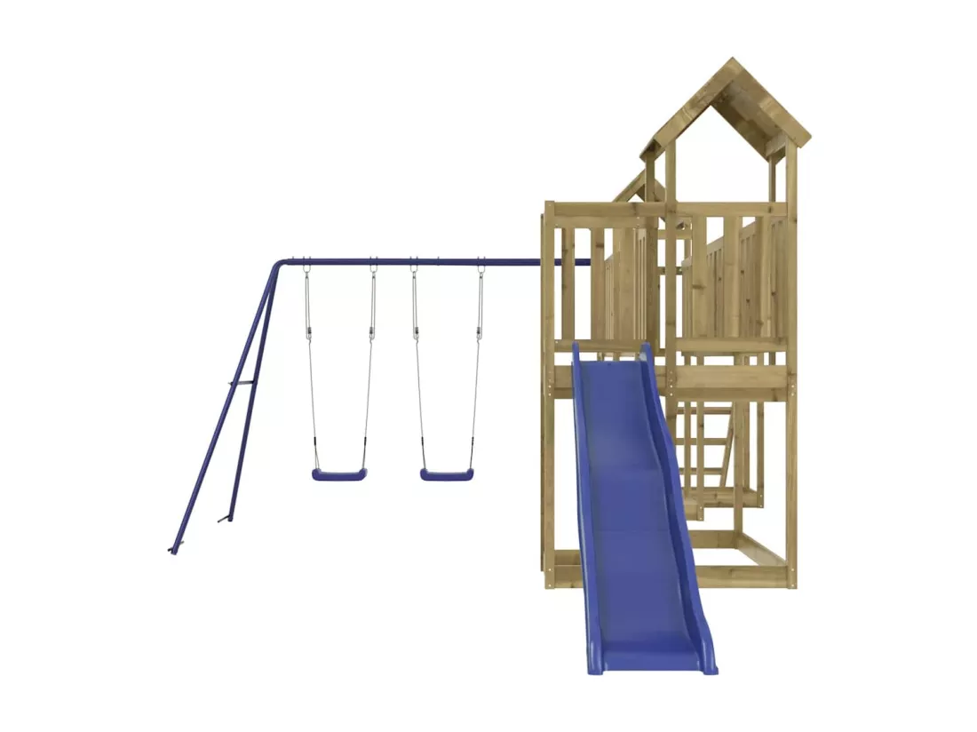 Aire de jeux d'extérieur bois de pin imprégné