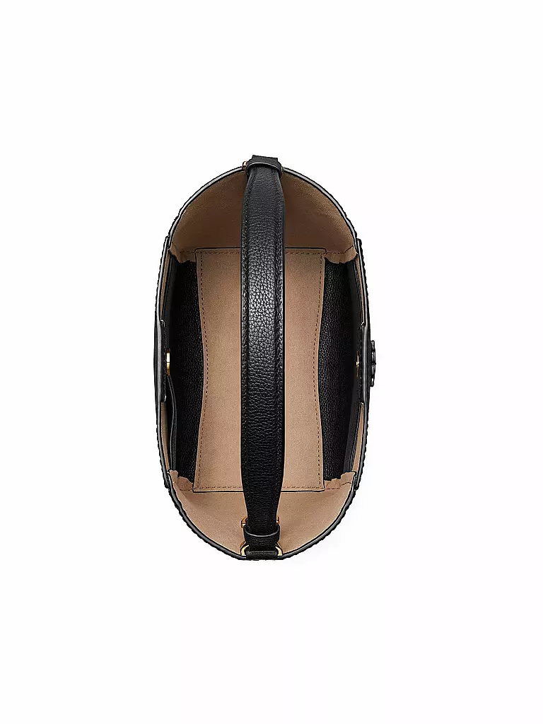TORY BURCH Ledertasche - Bucket Bag MCGRAW schwarz
