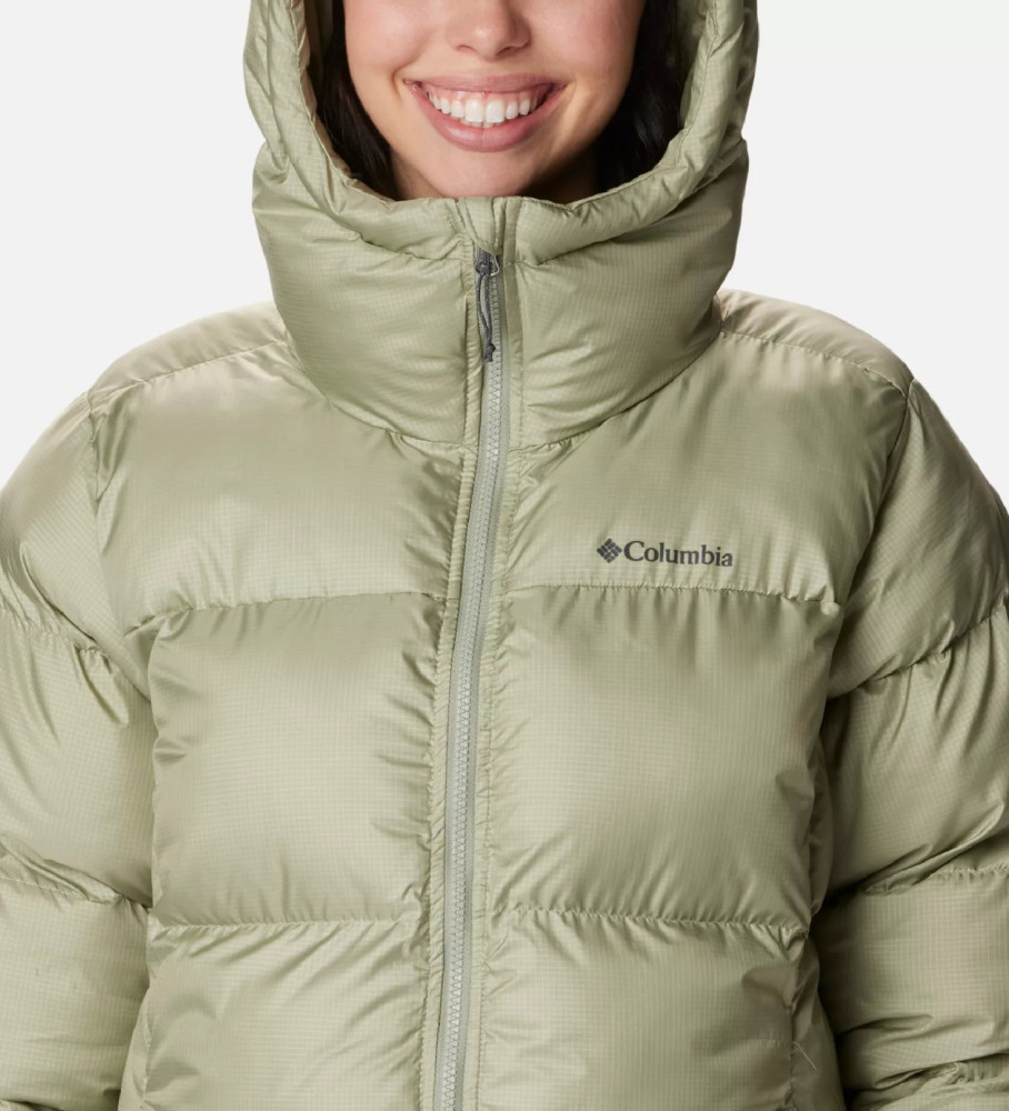 Jaqueta acolchoada Columbia Puffect de comprimento médio, verde