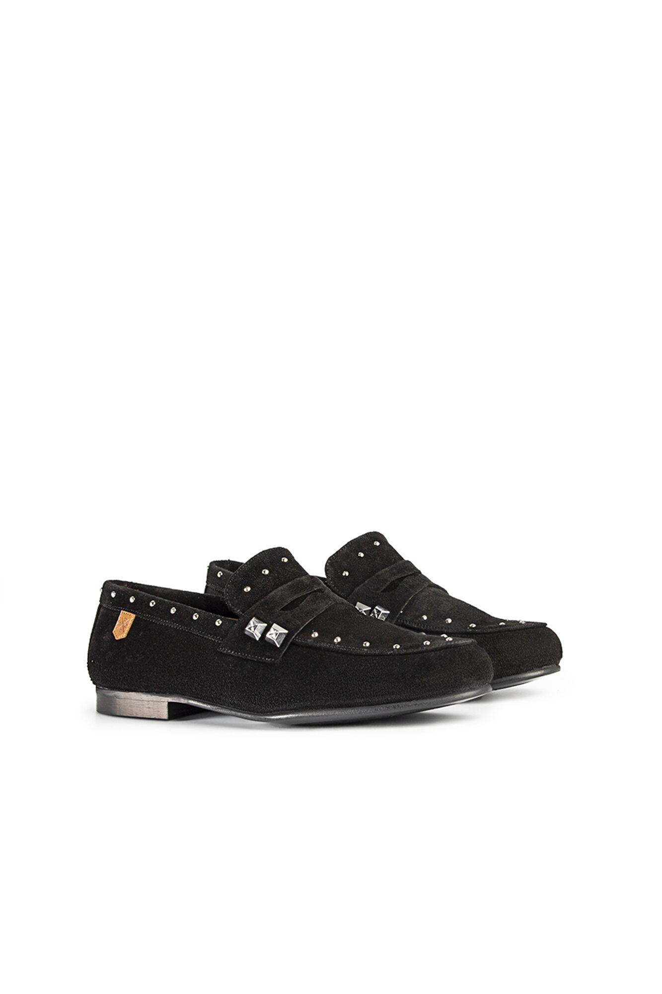 Mocassins Liana com detalhes em couro