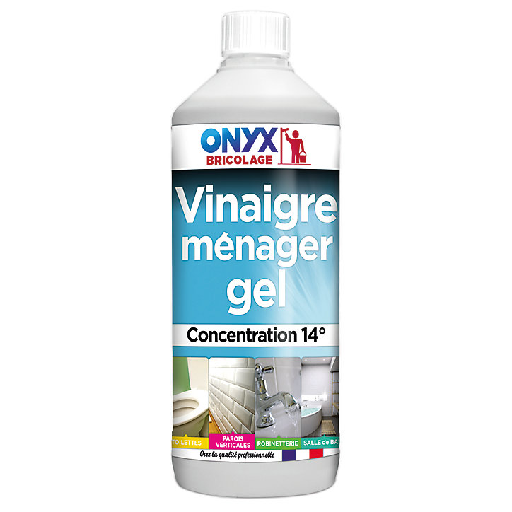 Vinaigre ménager gel concentration 14° Onyx bricolage 1L