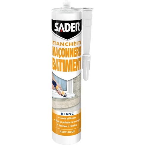 Mastic maçonnerie bâtiment blanc 280ml