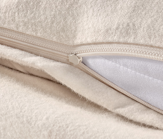 Flanell-Bettwäsche, Normalgröße, beige