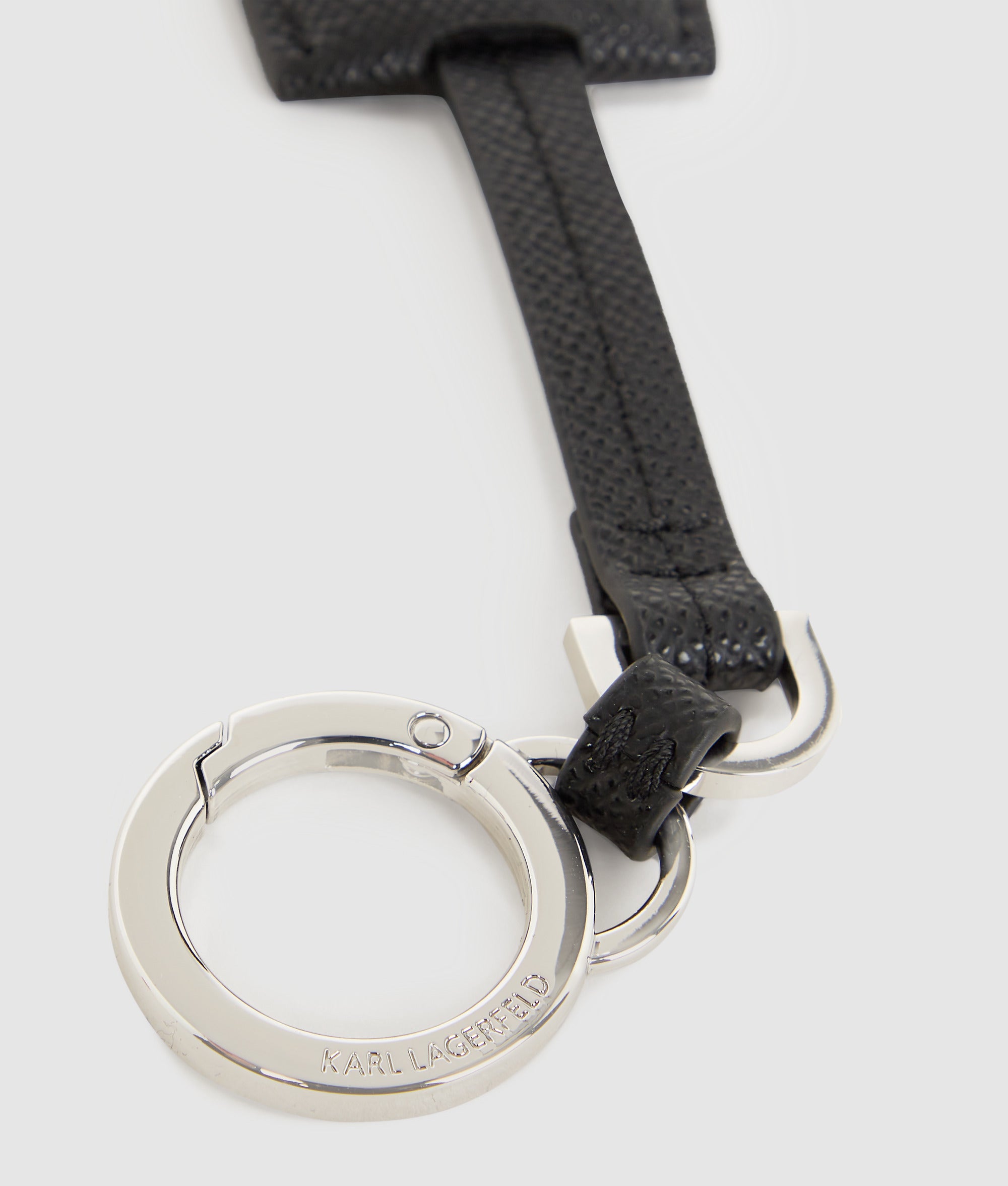 K/Monogram leren sleutelhanger