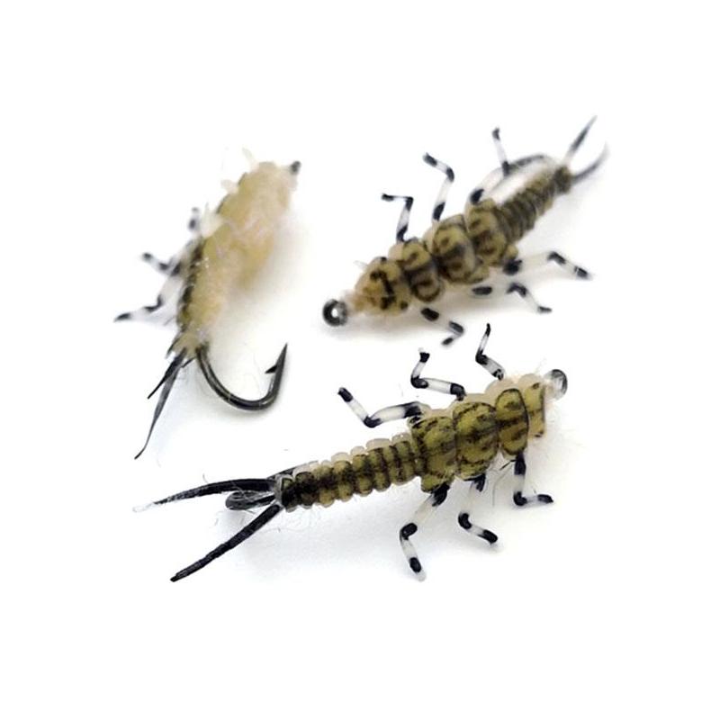 Mouche Sempe Nymphe Stonefly Olive - Par 3