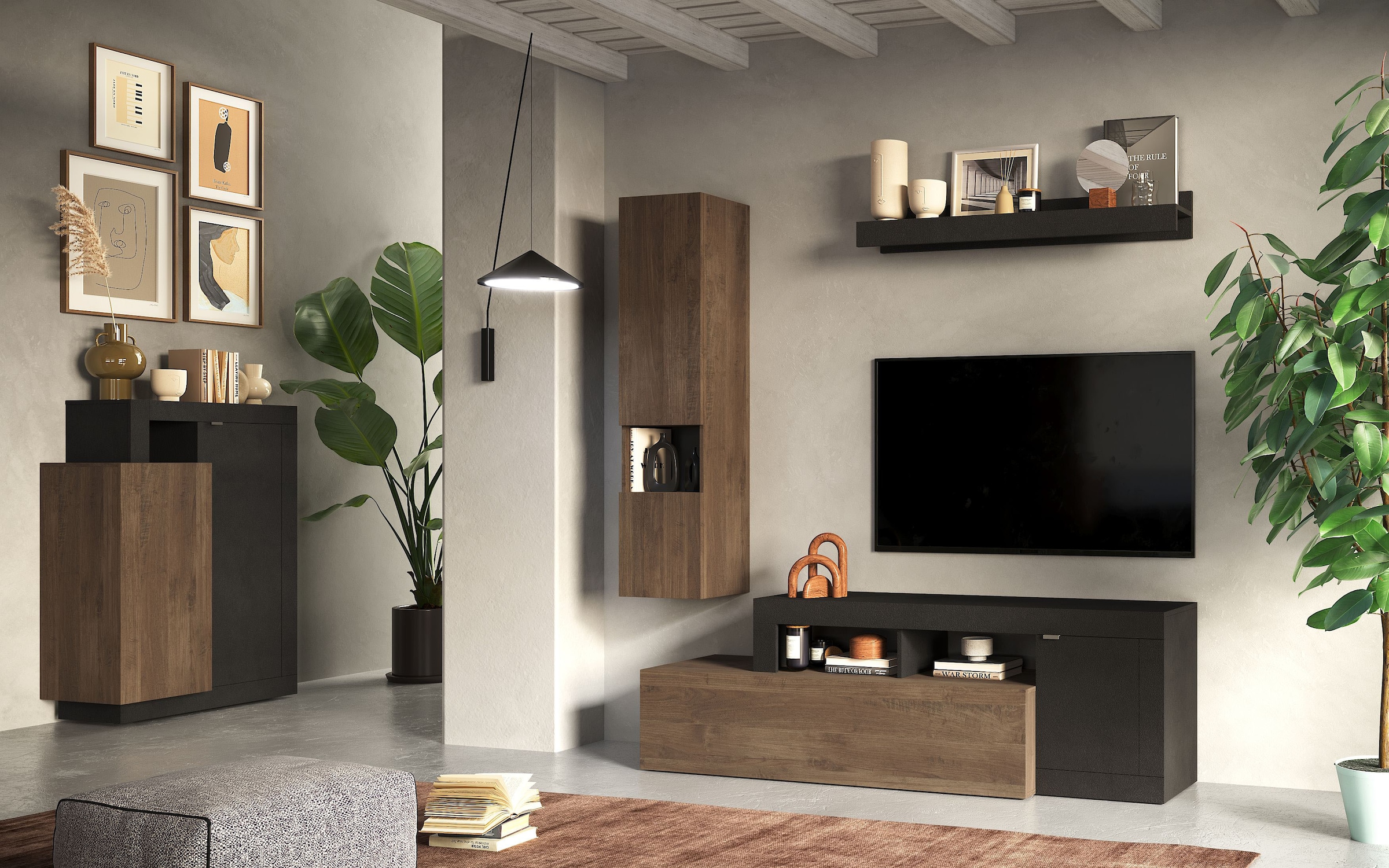 INOSIGN Highboard »Freedom« Breite 87 cm mit 2 Türen, Höhe 142 cm (in verschiedenen Farben)