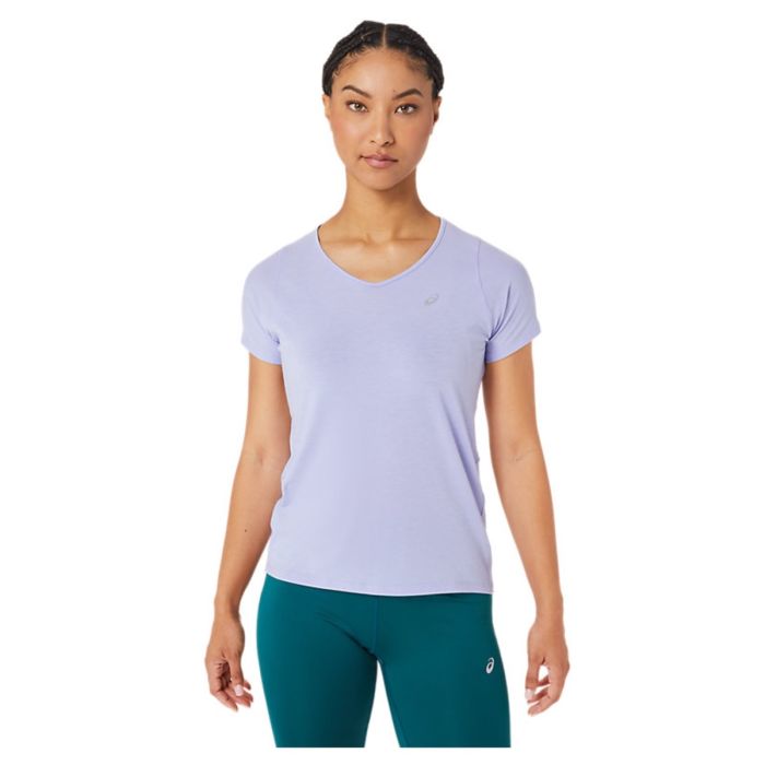 Asics Dame T-shirts V-Neck SS Top Lilla