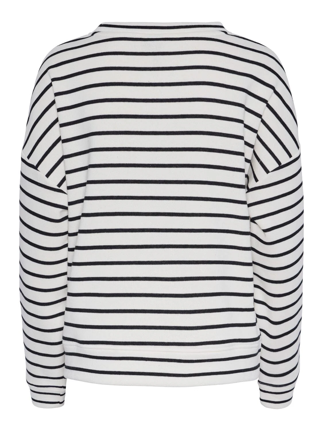 Pieces Pcchilli Ls Sweat Stripes 4410018 cloud dancer black