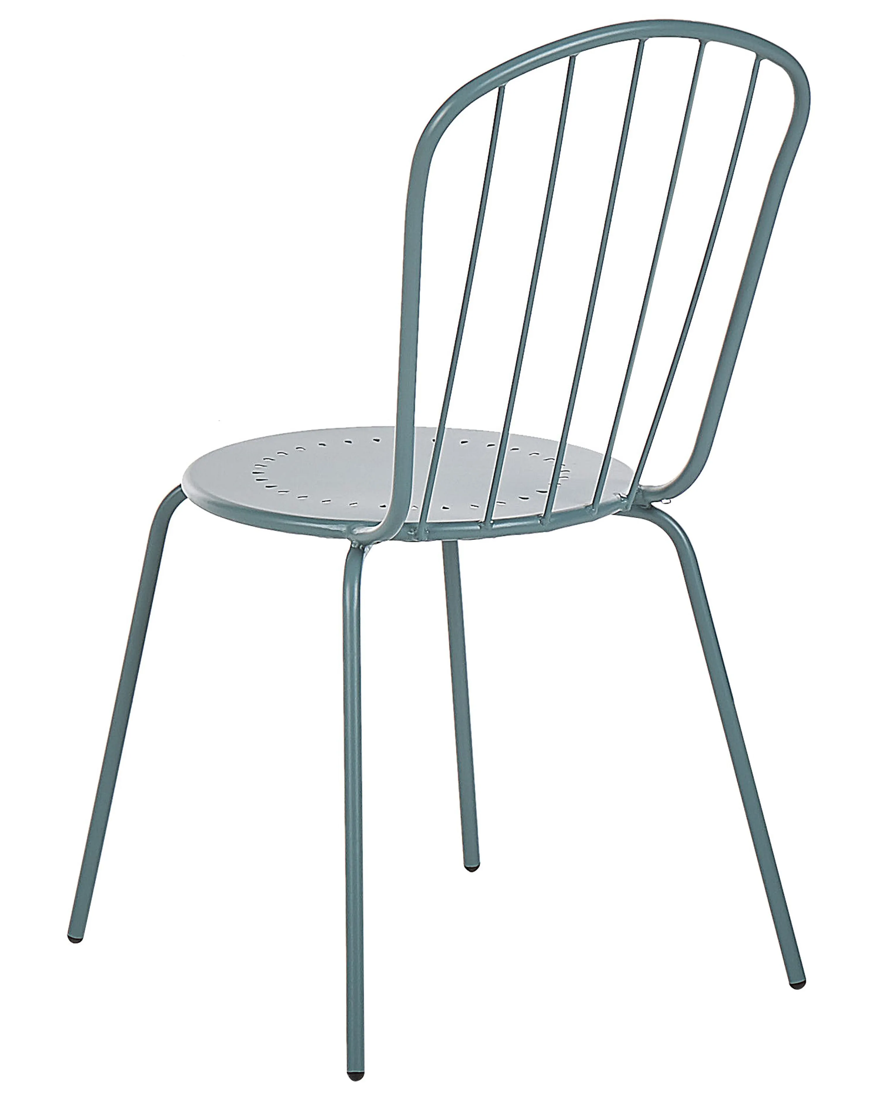 Set van 8 stoelen CALVI Metaal Lichtblauw