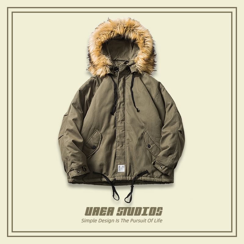 Chuoku - Gewatteerde parka met capuchon en rits