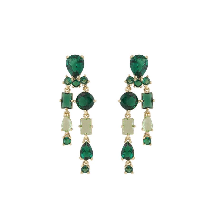 Snö Of Sweden Ellie Pendant Earring Gold/Mix Green