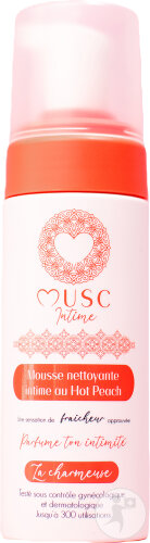 Musc Intime Hot Peach La Charmeuse Mousse Nettoyante Intime Flacon 150ml