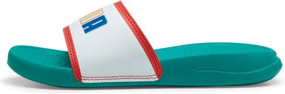 Puma Popcat 20 Jr. badslippers groen wit rood Rubber Logo 34.5