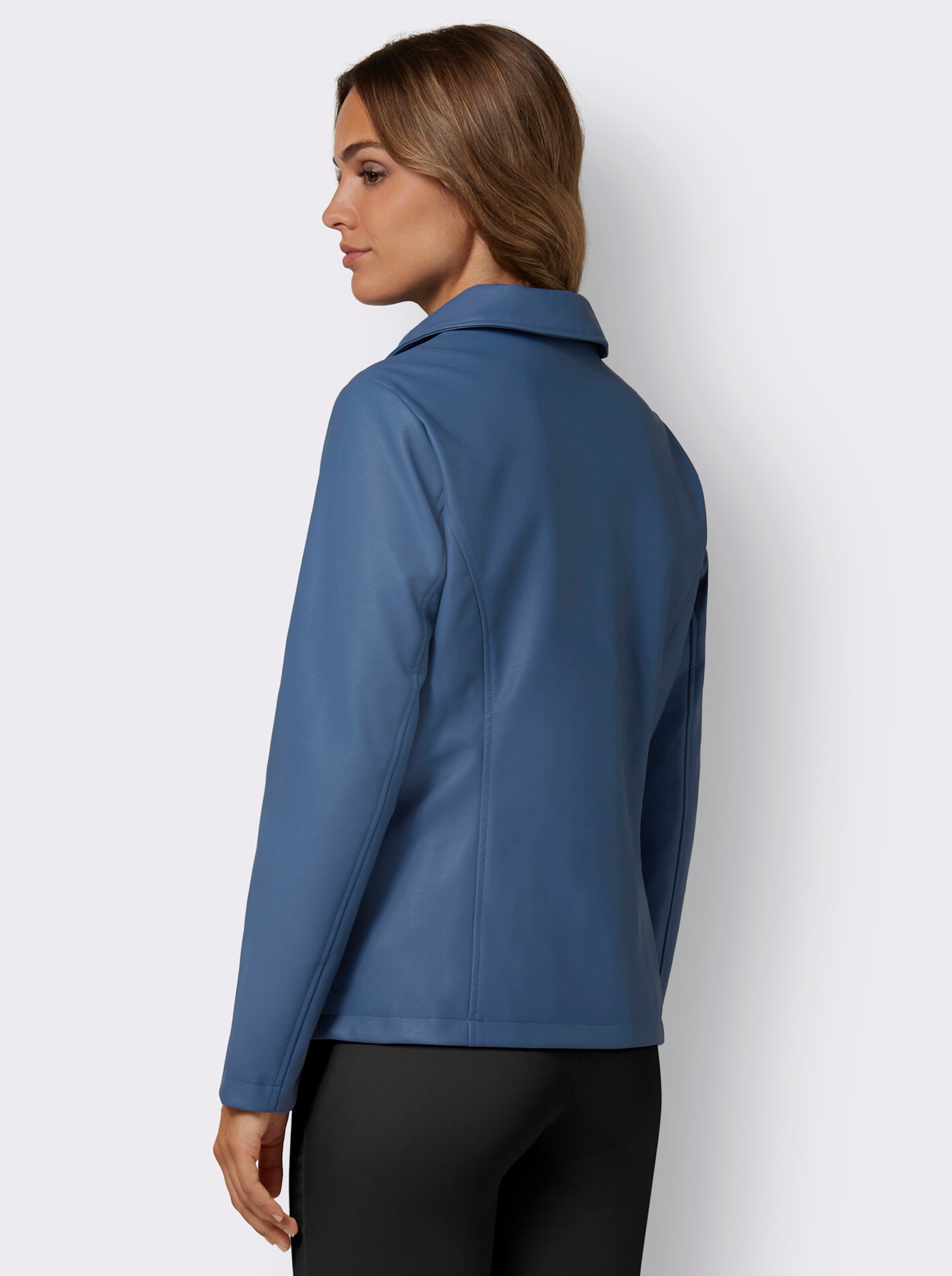 Lederimitat-Jacke