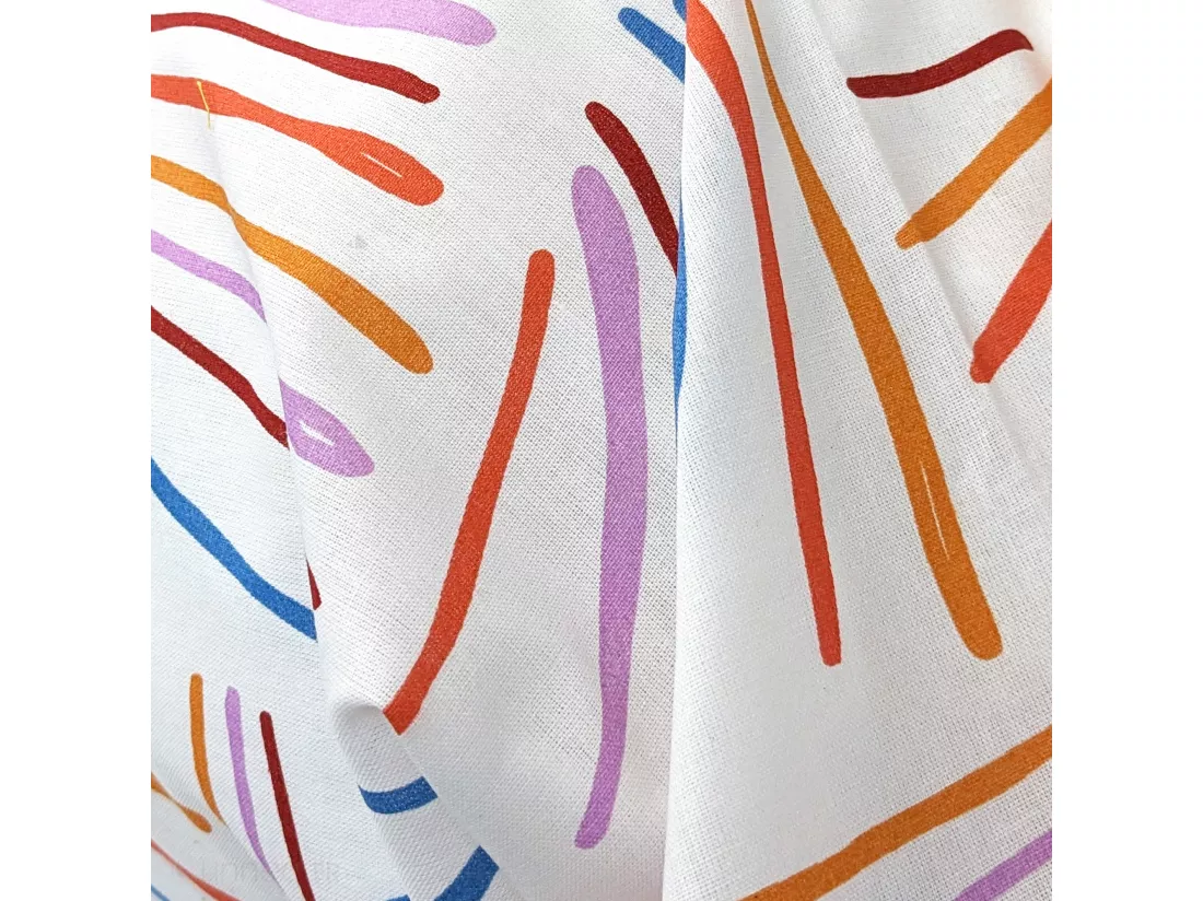 Taie de traversin 140x43 cm coton PERROQUET multicolore Salsa
