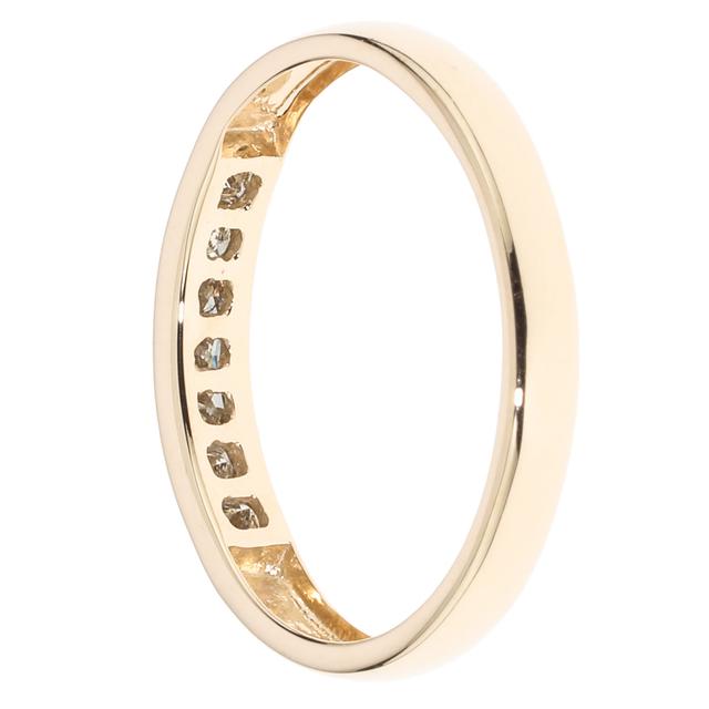 Rivière-Ring, Brillant, champagner, Piqué, Gold 375