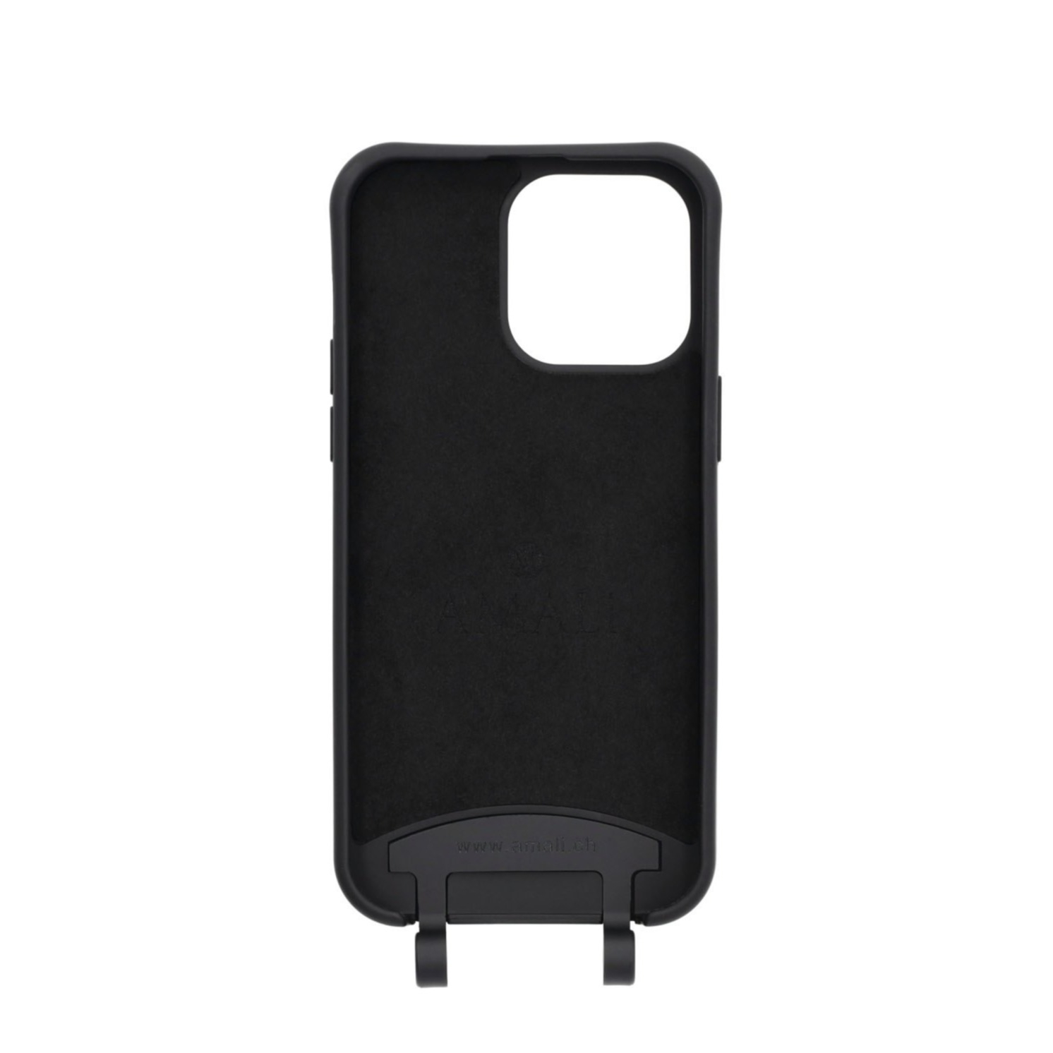 iPhone 15 Pro Max Handy Hülle Elegantes Case mit abnehmbarem Necklace Adapter - Black / Gold