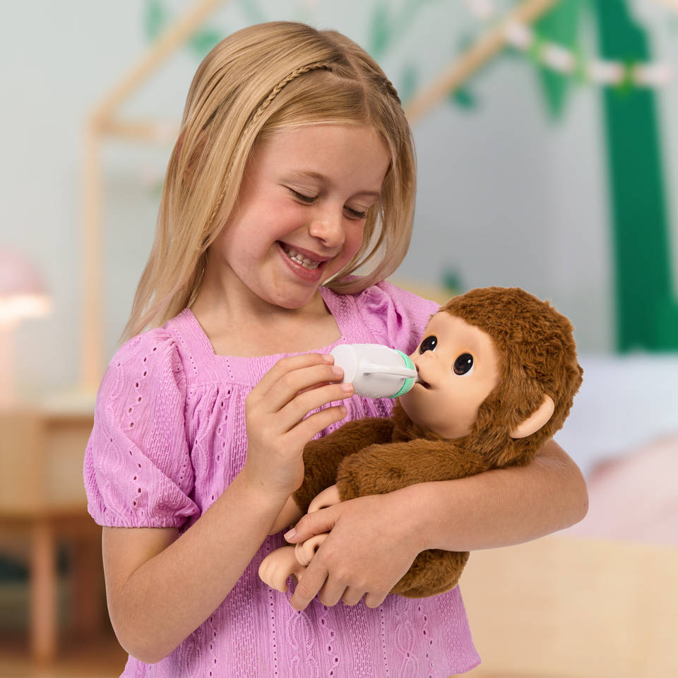 Little Live Pets My baby Monkey Mango interactieve knuffelaap
