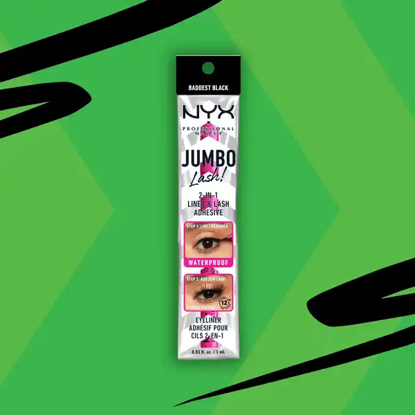 Jumbo Lash 2-in-1 Eyeliner & Wimpernkleber Baddest Black