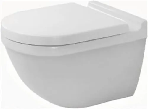 Duravit Starck 3 vægtoilet - med skjult montering og Wondergliss
