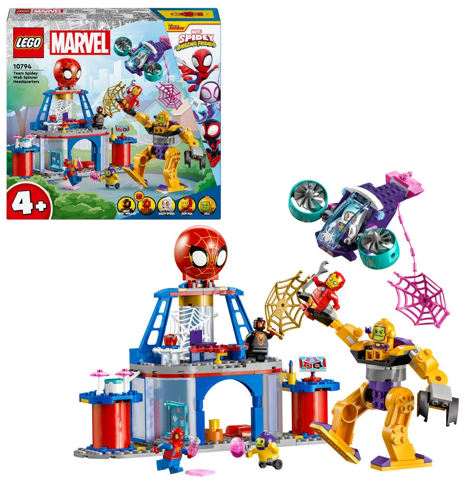 LEGO®MARVEL 10794 - LE QG DS LANCEURS DE TOILE DE L'EQUIPE SPIDEY
