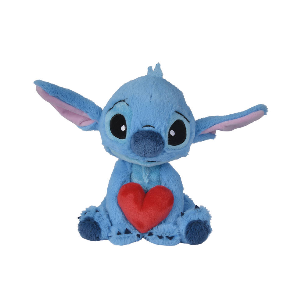 Disney Stitch knuffel met hart - 25 cm