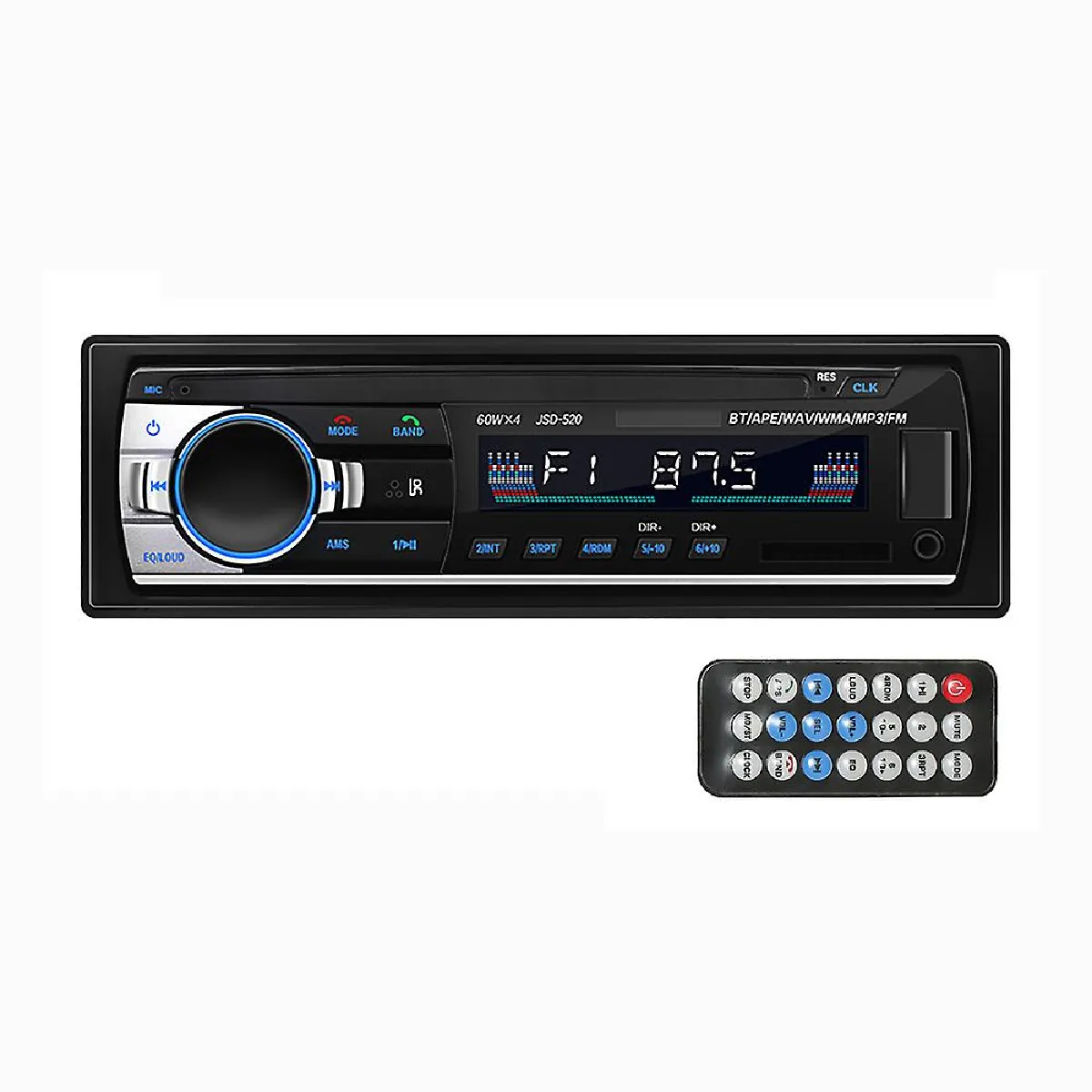 Universal Autoradio Bluetooth Noir