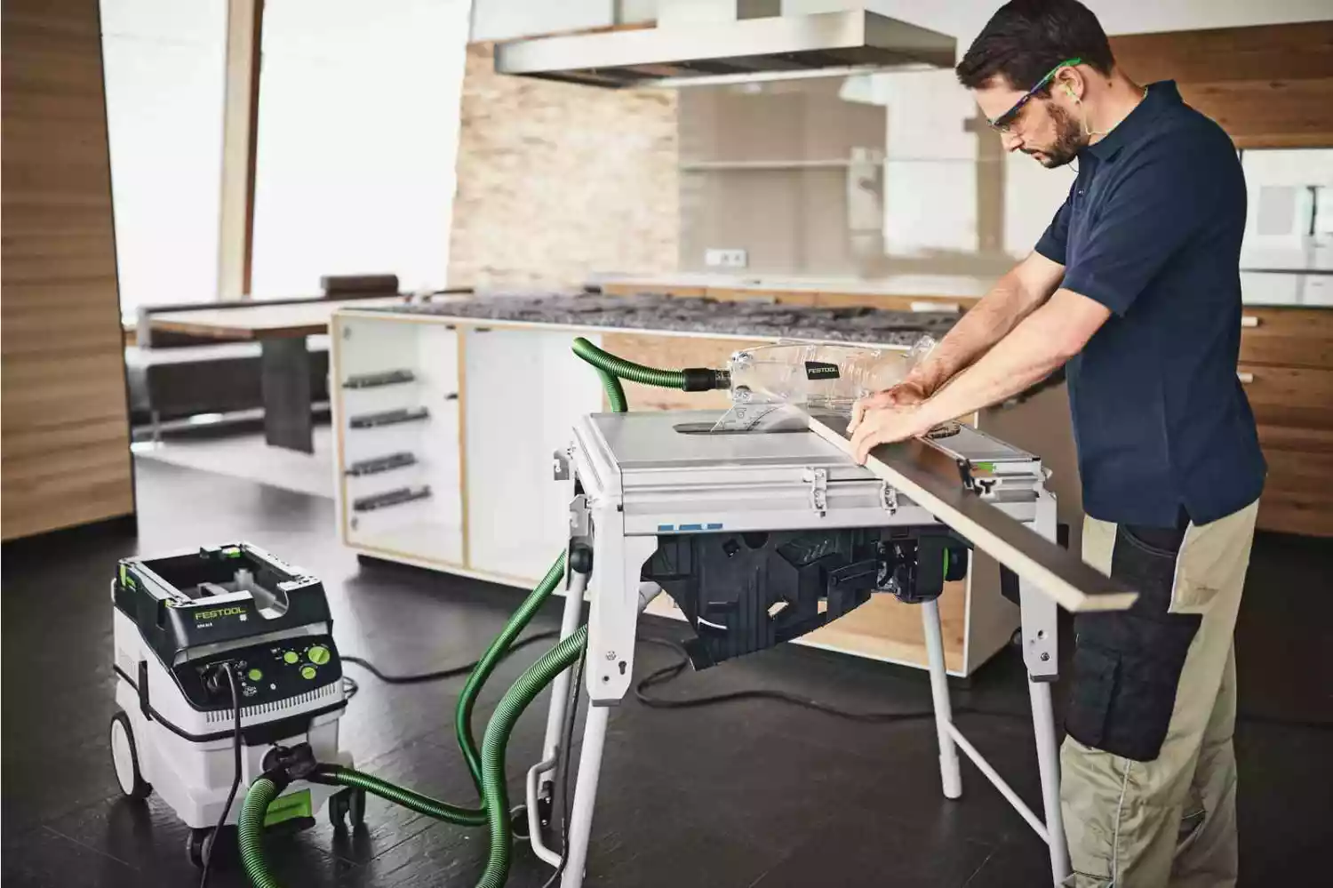 Festool TKS 80 EBS KT/W40 Zaagtafel met zaagblad en cartridge - 2200W - 254mm