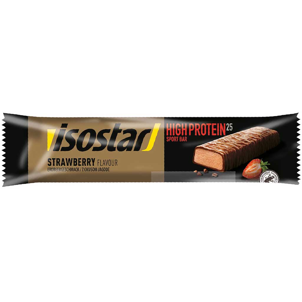 30x isostar High Protein Riegel Erdbeer á 35g=1050g MHD:31.5.25