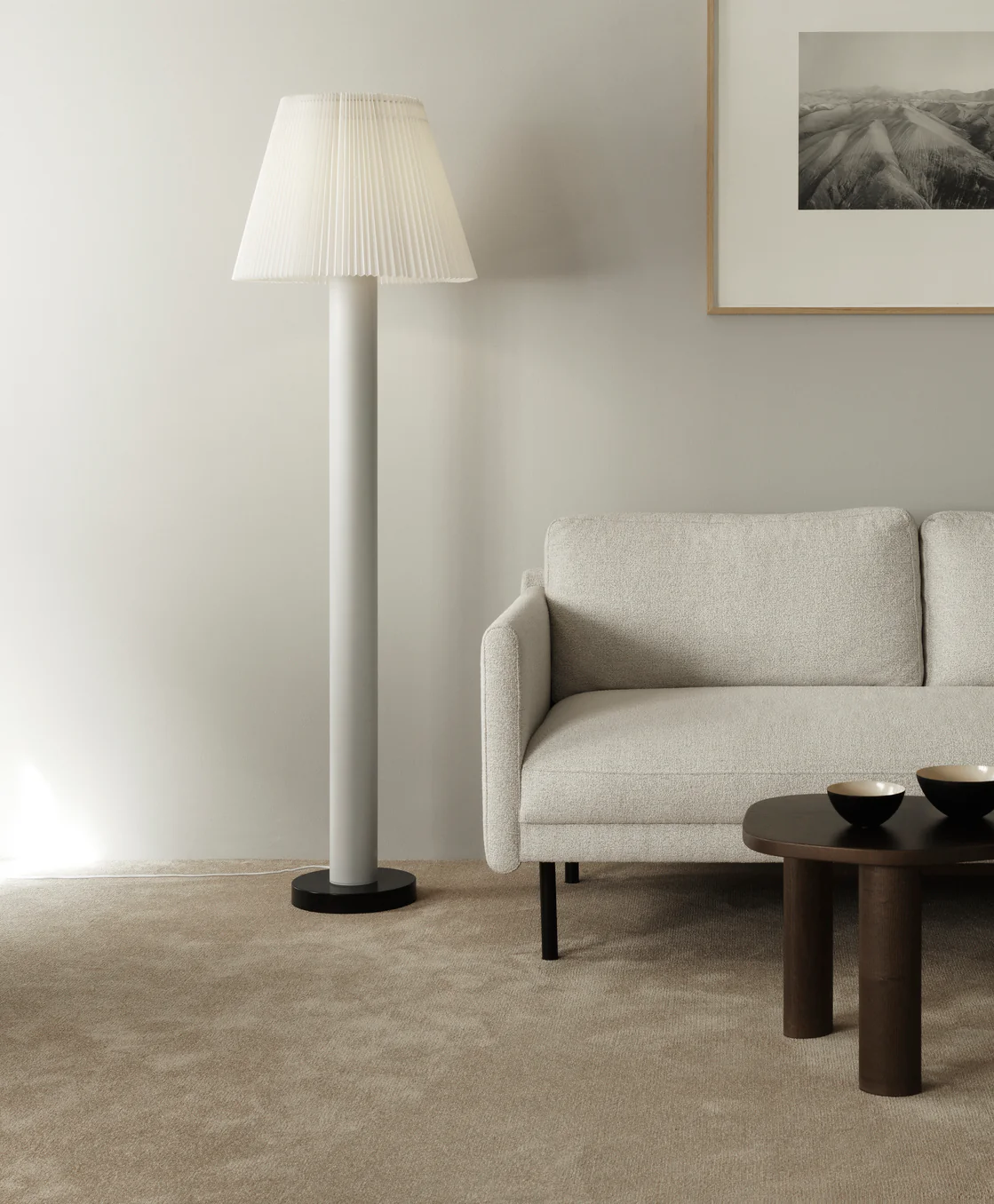Normann Copenhagen  Cellu gulvlampe - hvid