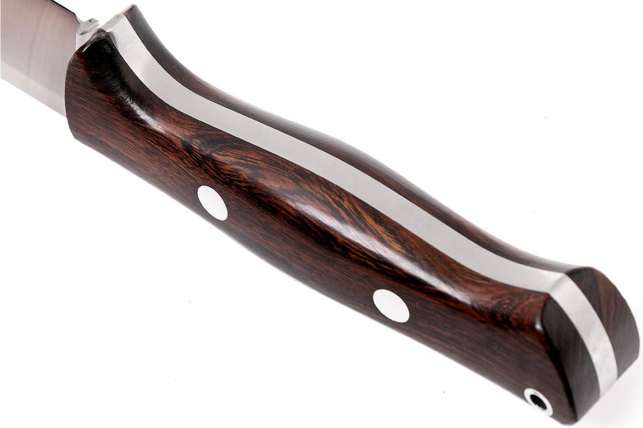 Bark River Bravo 1 A2 Rampless, Desert Ironwood, brown sheath